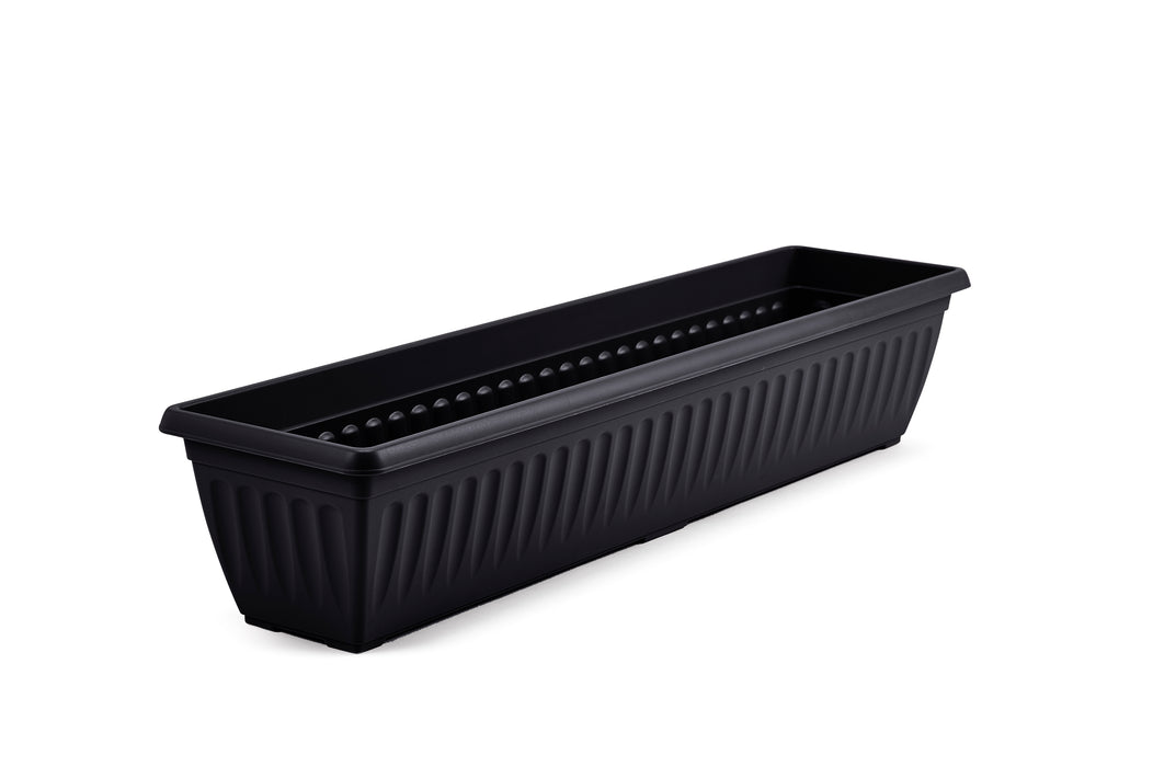 Athens Window Box 90cm Black