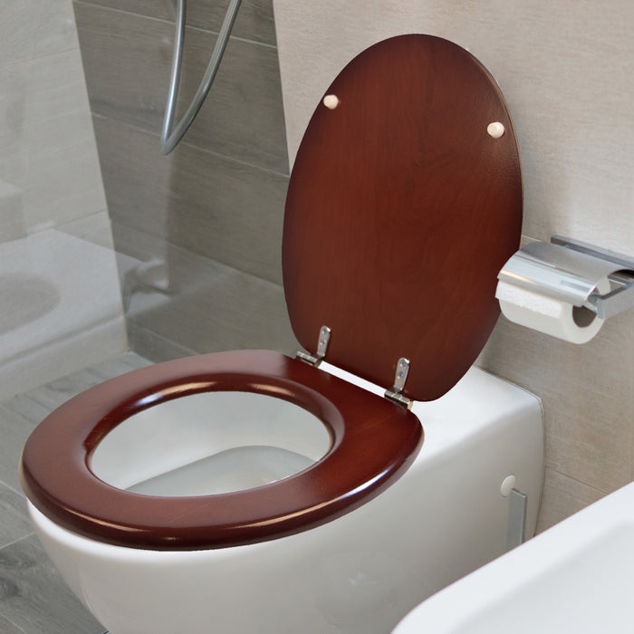 Solid Woods Toilet Seat - Walnut
