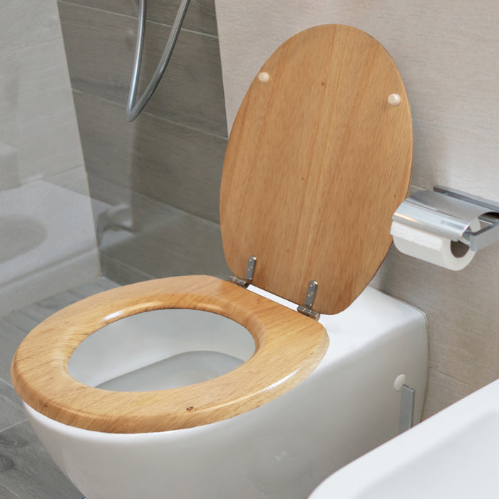 Solid Woods Toilet Seat - Oak