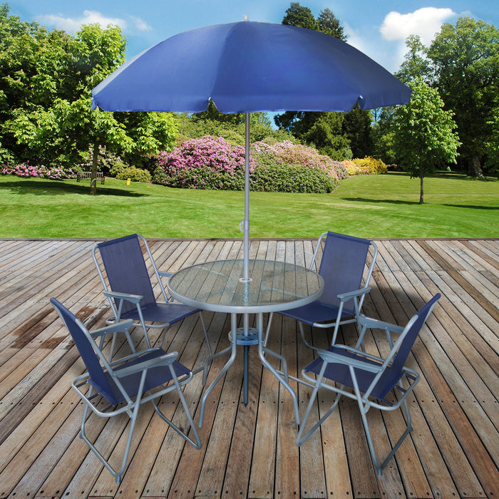 Banús 6PC Navy Garden Furniture Set