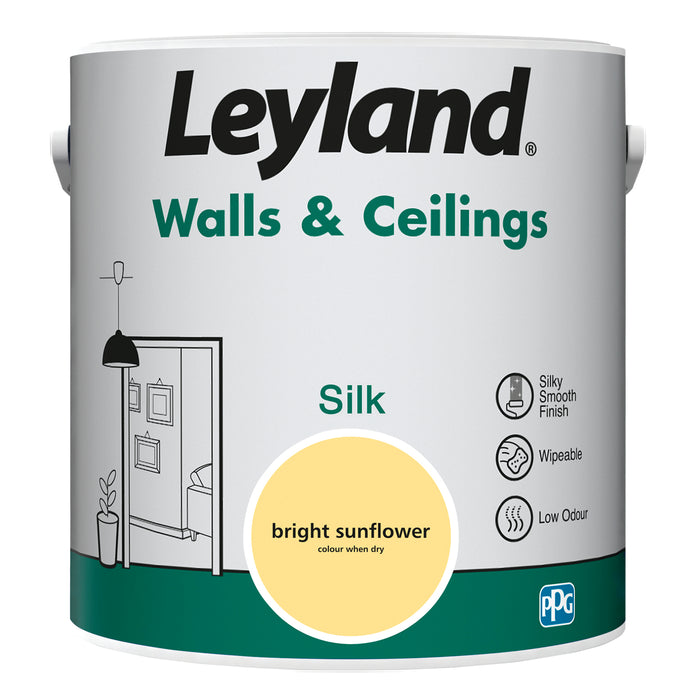 Leyland  Walls & Ceilings Silk Bright Sunflower 2.5L