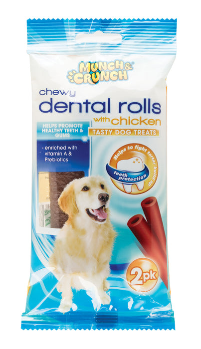 Chewy Dental Bone with Chicken Flavour 2pk