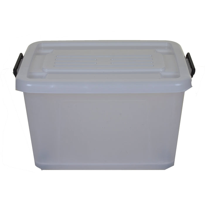 55L Plastic Storage Box - Black