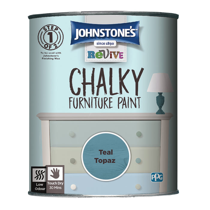 Johnstone's  Chalky Furniture Teal Topaz 750ml