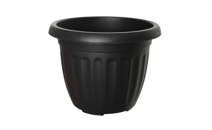 Round Athens Planter Black