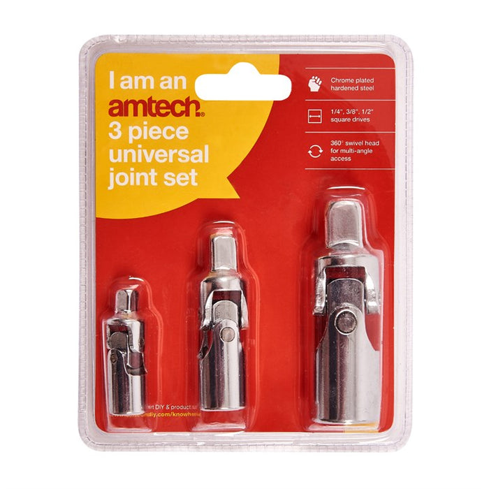 Universal Joints set 1/4", 3/8" & 1/2"
