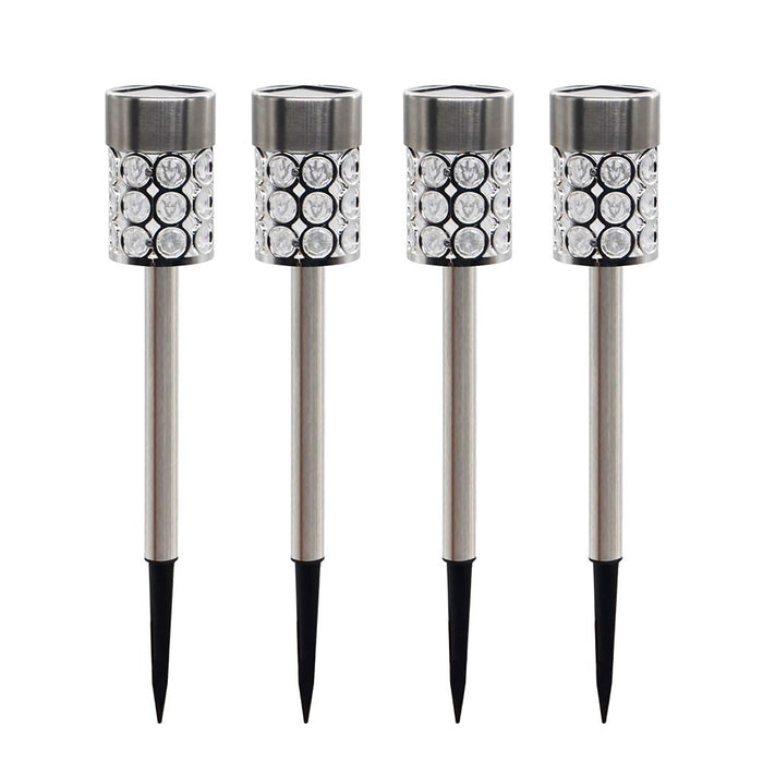 Solar Crystal Stake Lights 4pc