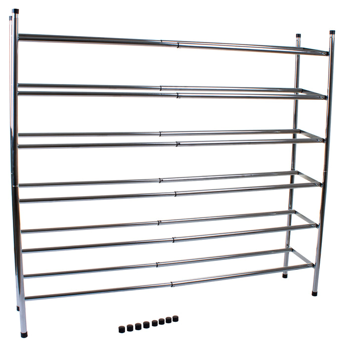 Chrome 3 Tier Shoe Rack