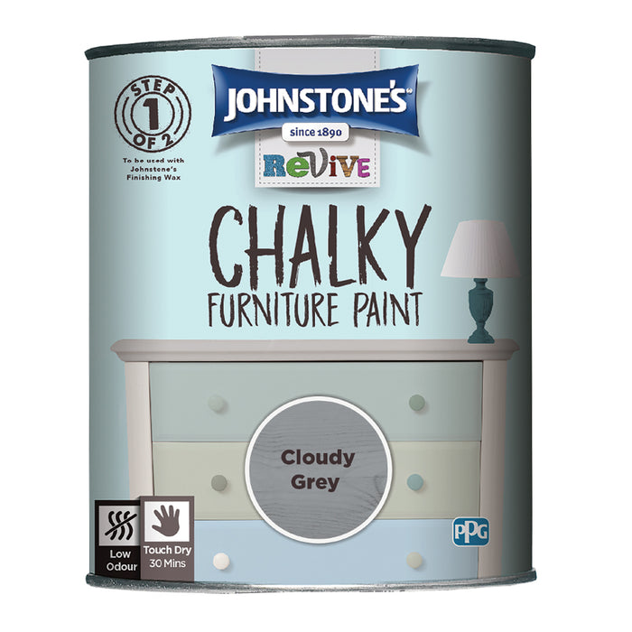 Johnstone's Chalky Furniture Cloudy Grey 750ml