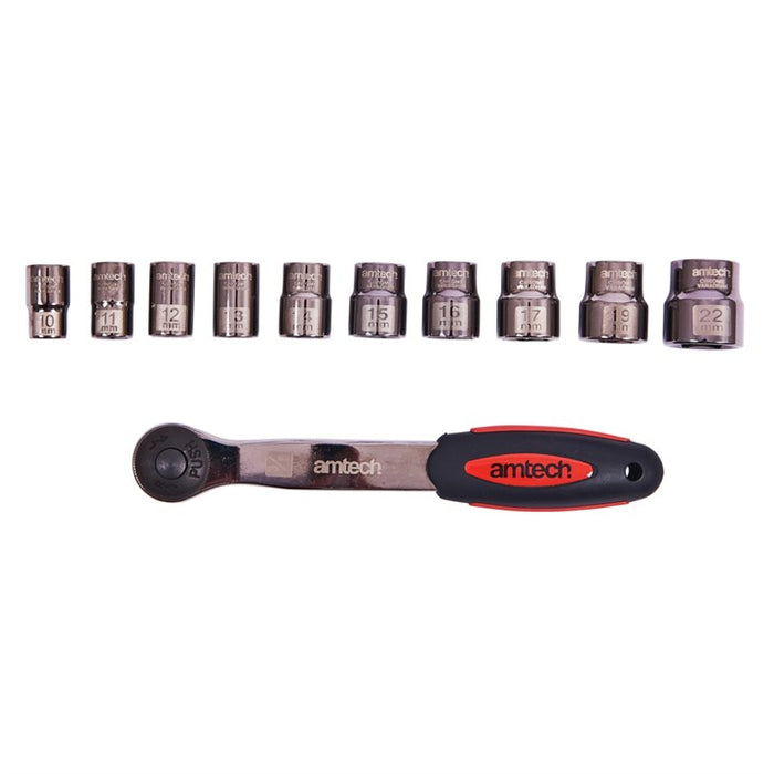 Sockets 11 piece 3/8"