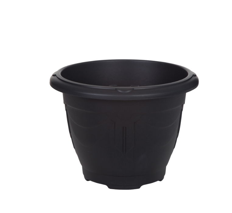Round Venetian Planter Black
