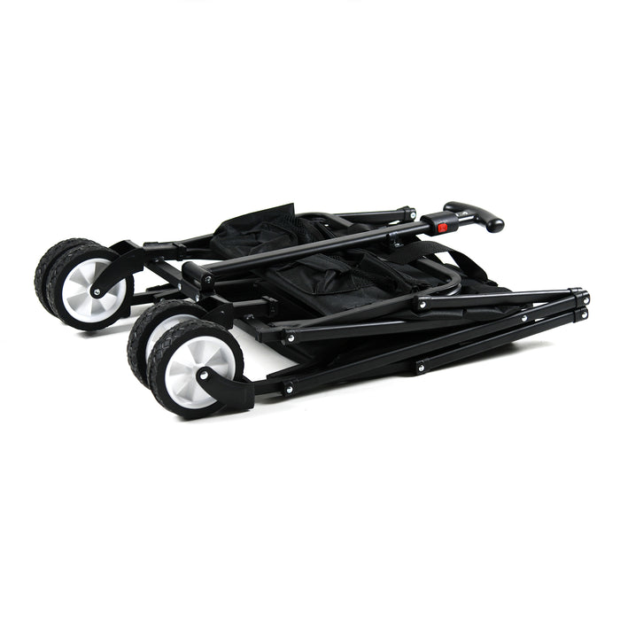 Large Foldable Garden Cart - Black