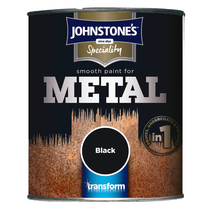 Johnstone's Smooth Metal Black  750ml