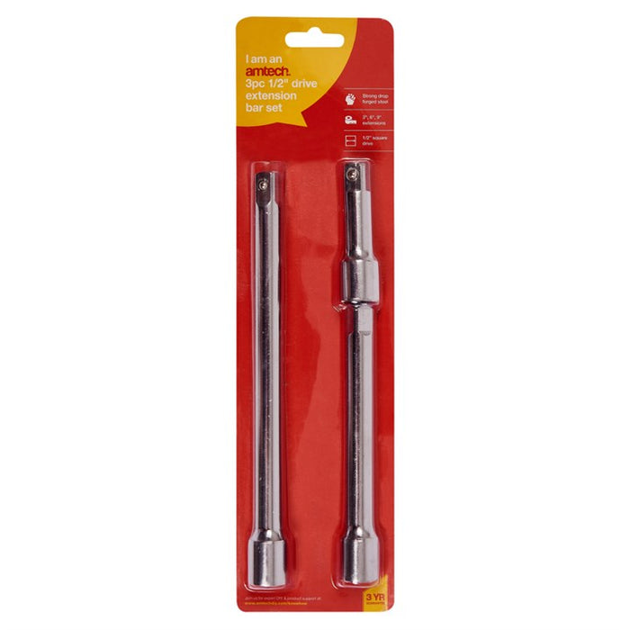 Drive 75, 150, 225mm Extension Bar Set 3pc 1/2''