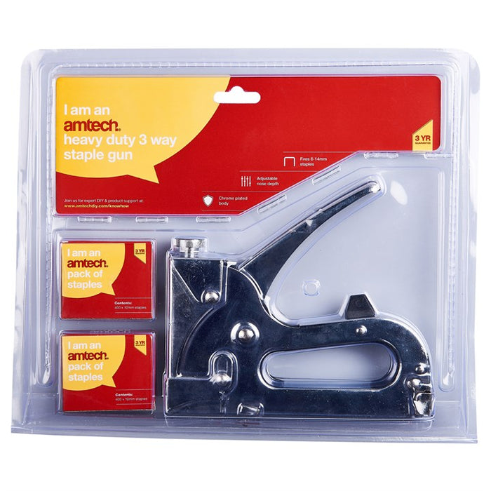 Heavy Duty 3 Way Staple Gun