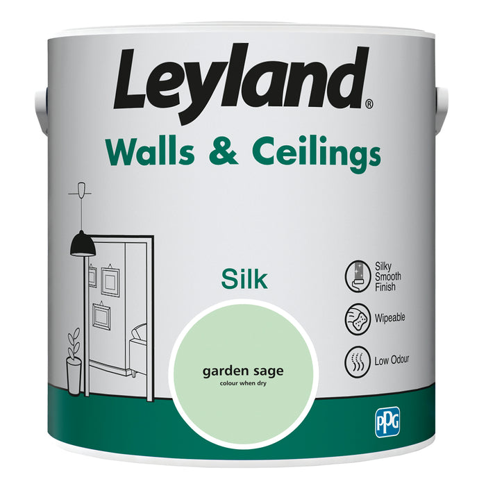 Leyland Walls & Ceilings Silk Garden Sage 2.5L
