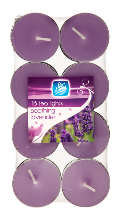 Scented Tealights Soothing Lavender 16pk