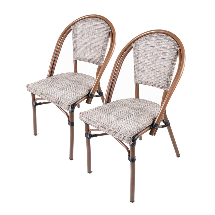 Eiffel Aluminium Frame Chair - Cream