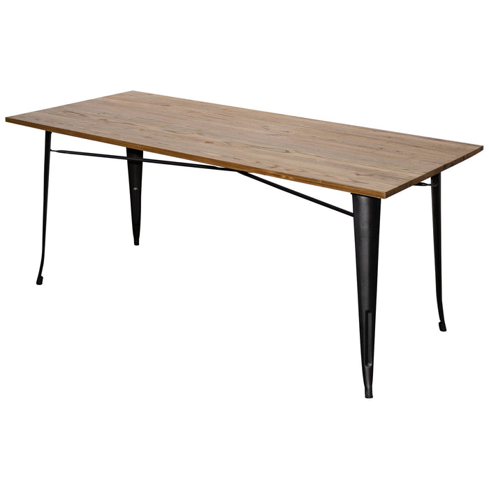 9PC Taranto Table, 5 Forli Chairs & 3 Castel Stools Set - Onyx Matt Black