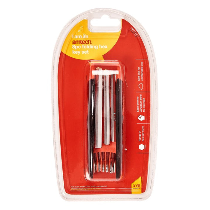 Folding Hex Key Set 8pc