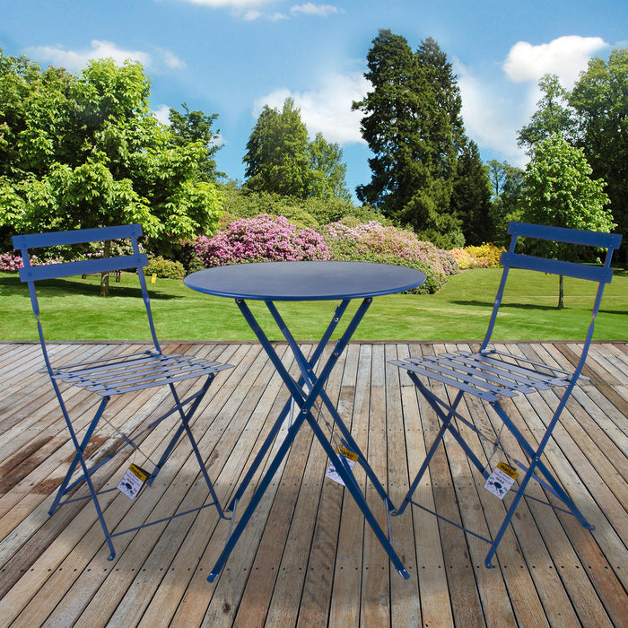 3pc Folding Round Bistro Set