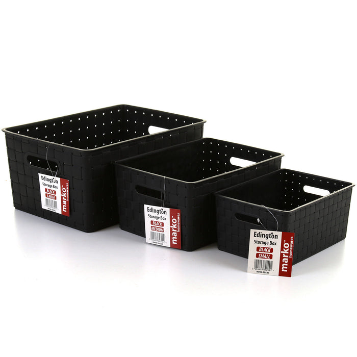 Edington Storage Crate - Black
