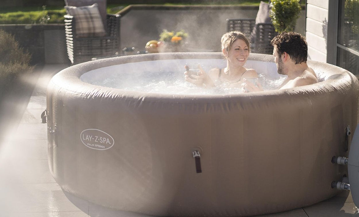 Lay-Z Spa Palm Springs AirJet Inflatable Hot Tub — JMart Warehouse