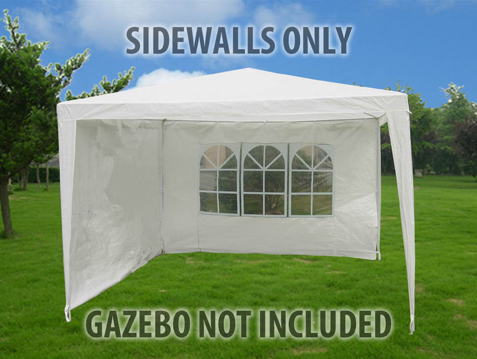 2PK 3M White PE Gazebo Sidewalls