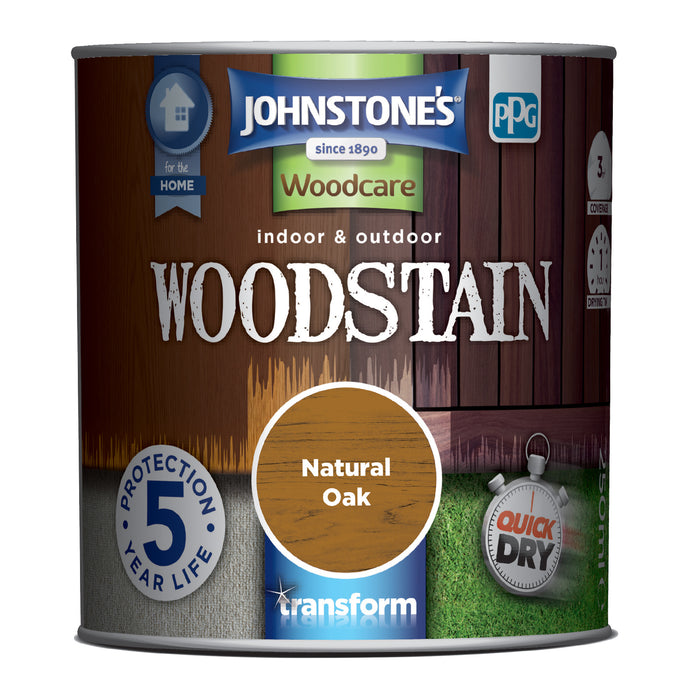 Johnstone's Woodstain - Natural Oak 250ml