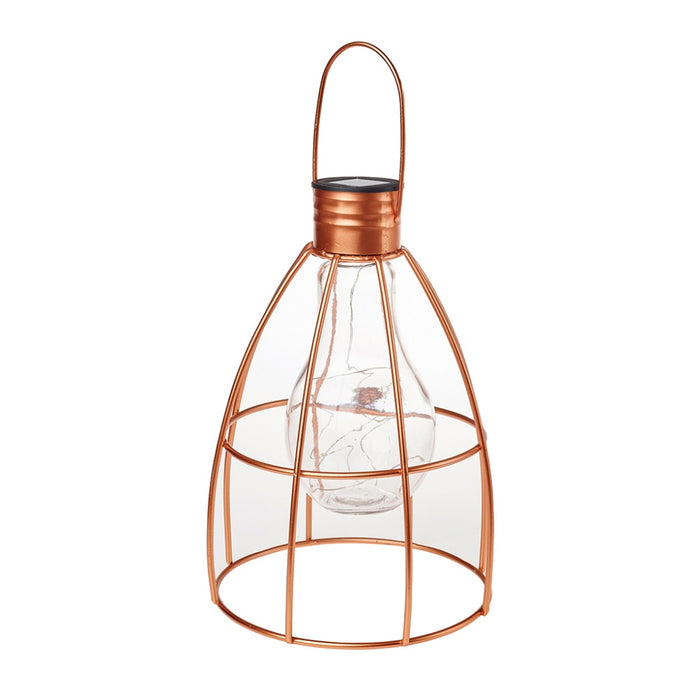 Caged Lightbulb Lantern - Large