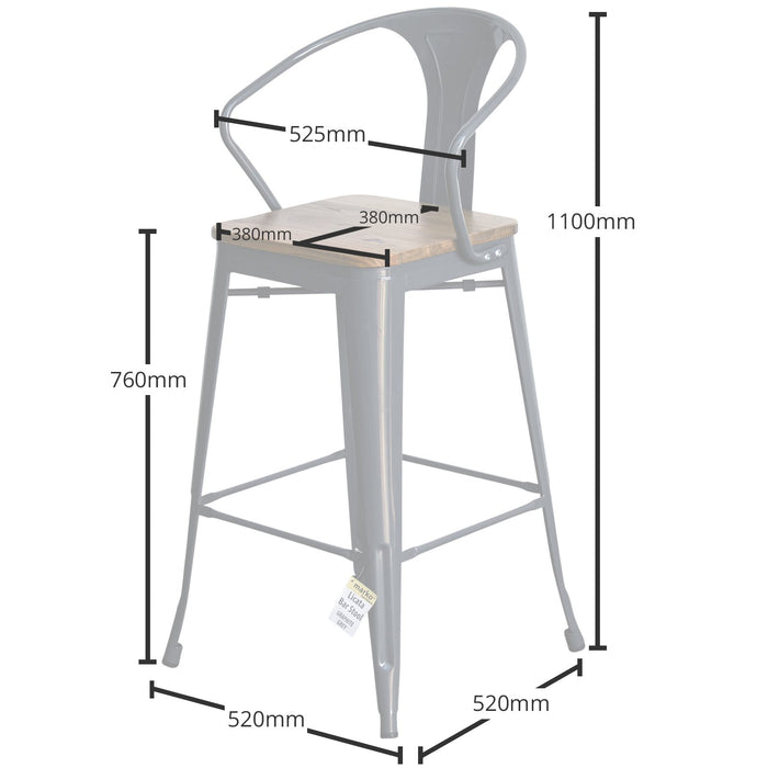 Licata Bar Stool - Cream