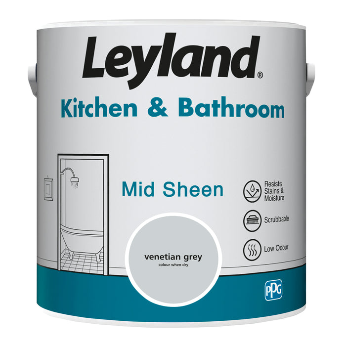 Leyland   Kitchen & Bathroom Venetian Grey 2.5L