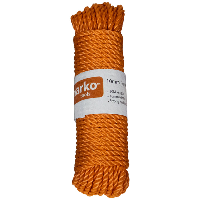 10mm Polyethylene Orange Rope 30m