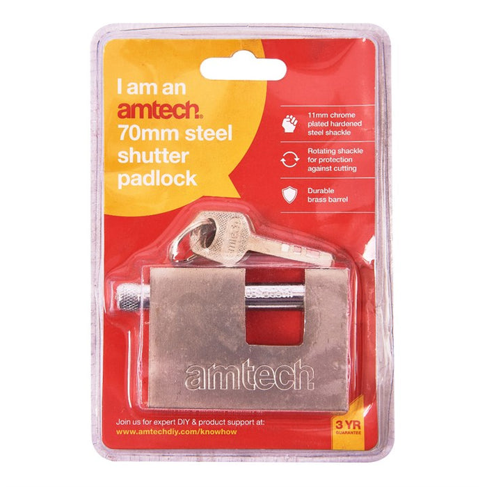 Steel Shutter Padlock 70mm