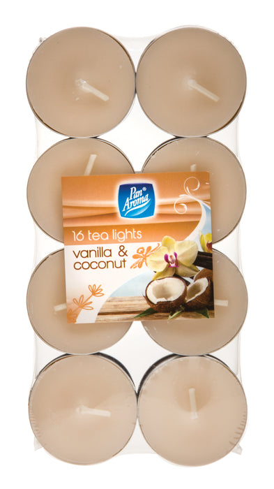 Scented Tealights Vanilla and Coconut 16pk