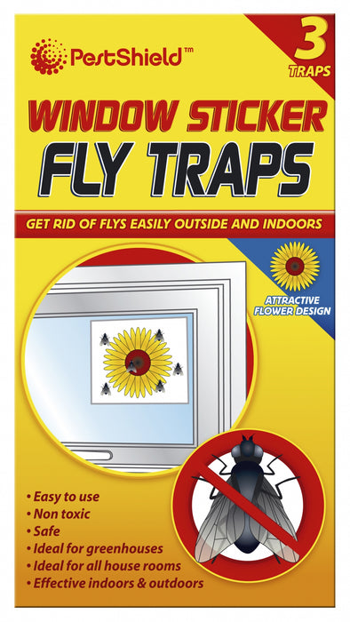 Fly Traps Window Sticker 3pk