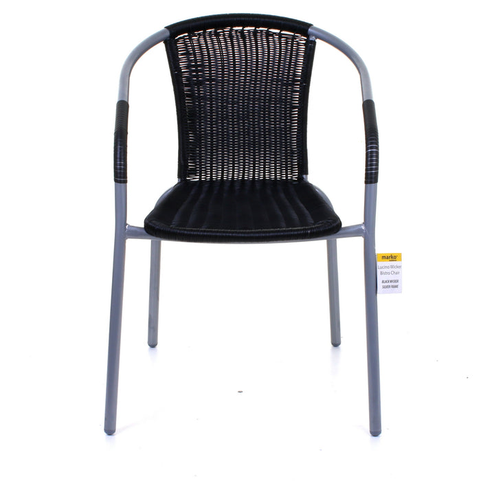 Lucino Wicker Bistro Chair