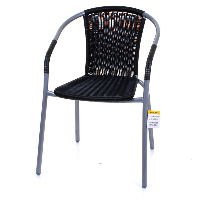 Lucino Wicker Bistro Chair
