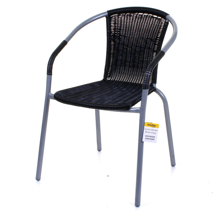 Lucino Wicker Bistro Chair