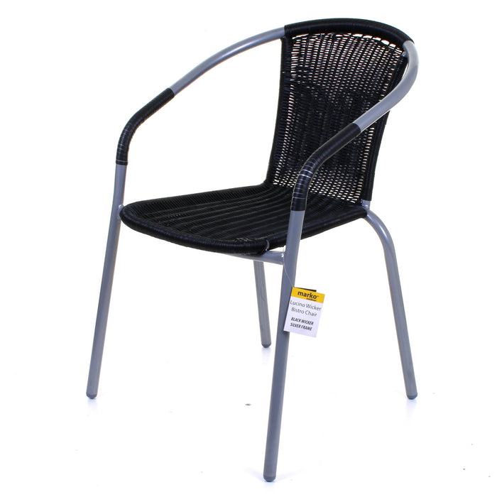 Lucino Wicker Bistro Chair