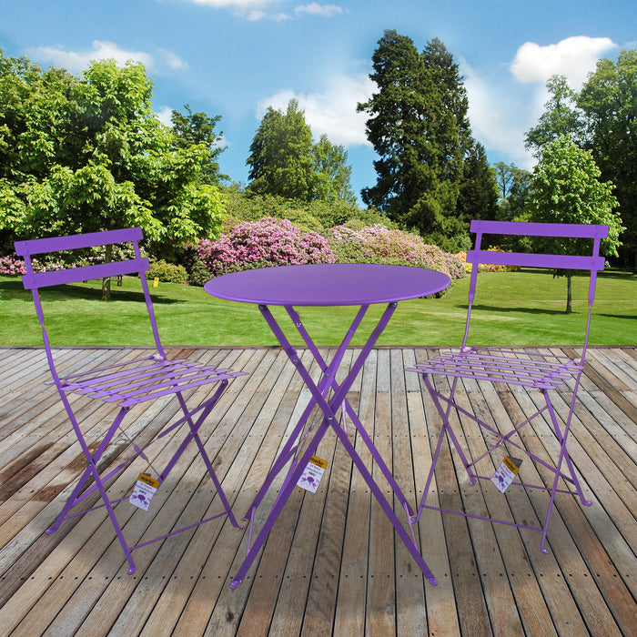 3pc Folding Round Bistro Set