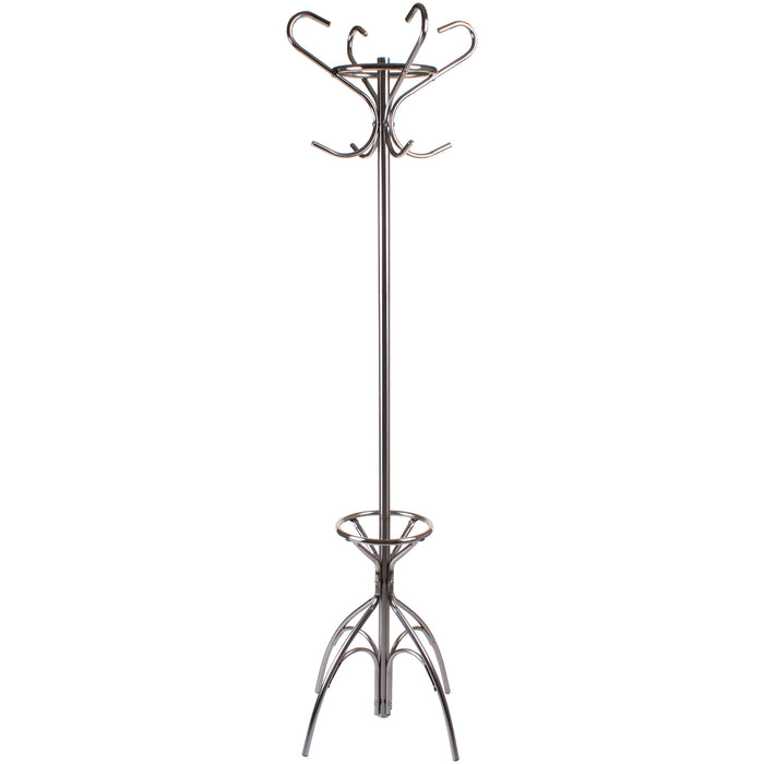 Satin Coat Rack - Shaped Hooks
