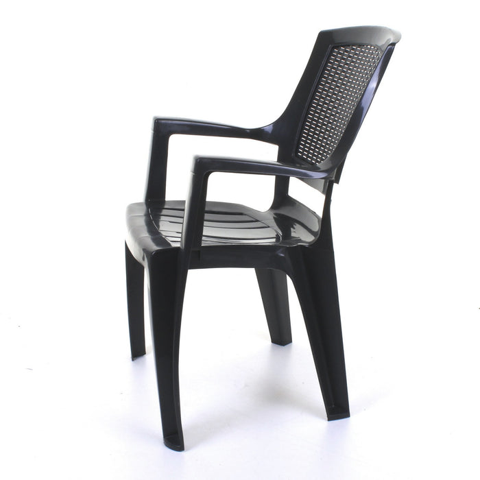 Flora Grey Plastic Chair