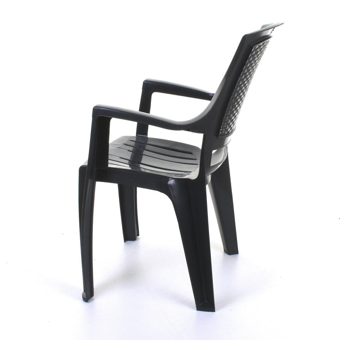Flora Grey Plastic Chair