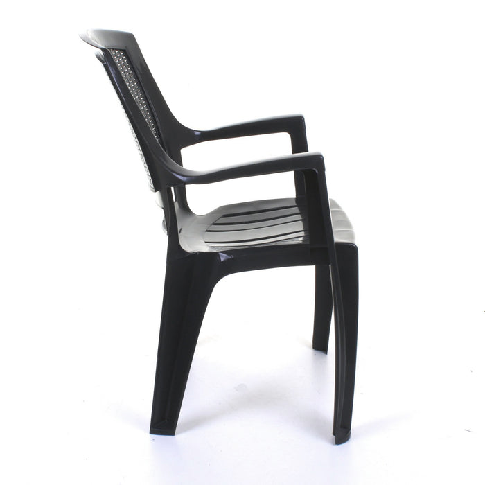 Flora Grey Plastic Chair