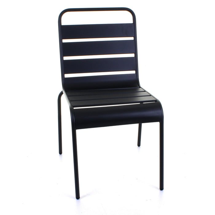 Slatted Bistro Chair - Sand Grey