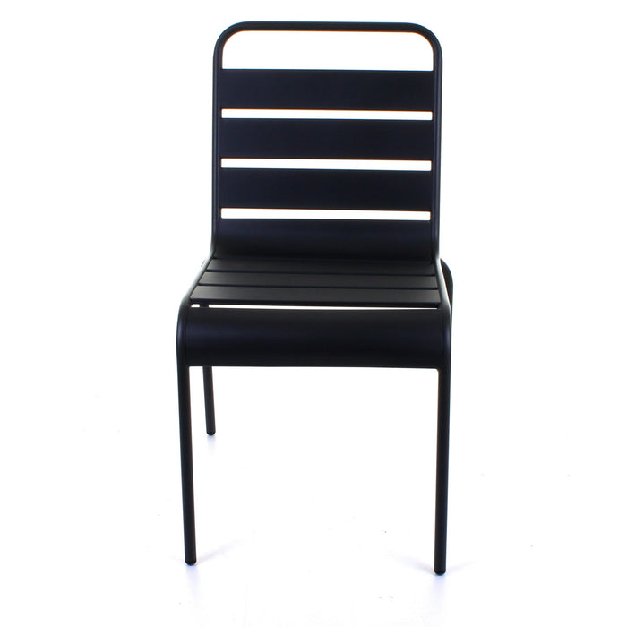 Slatted Bistro Chair - Sand Grey