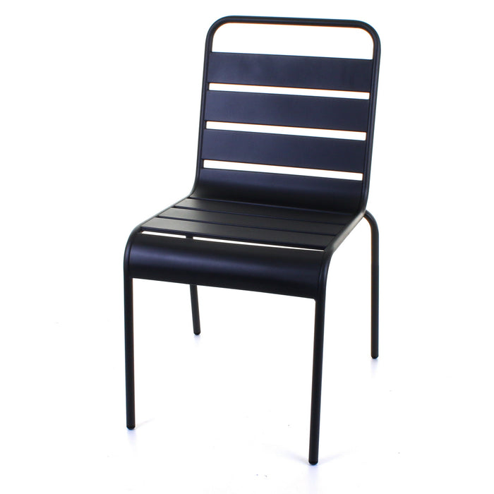 Slatted Bistro Chair - Sand Grey