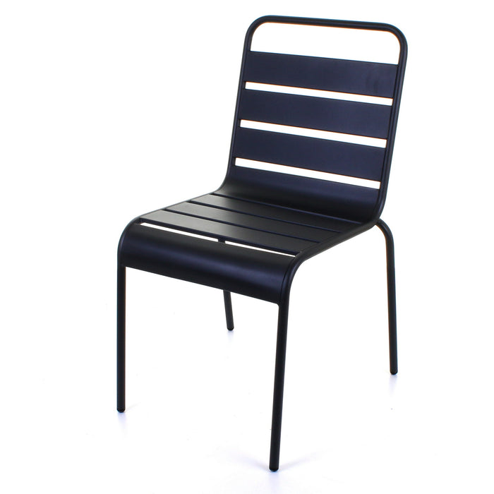 Slatted Bistro Chair - Sand Grey