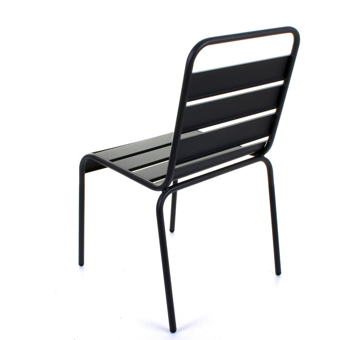 Slatted Bistro Chair - Sand Grey